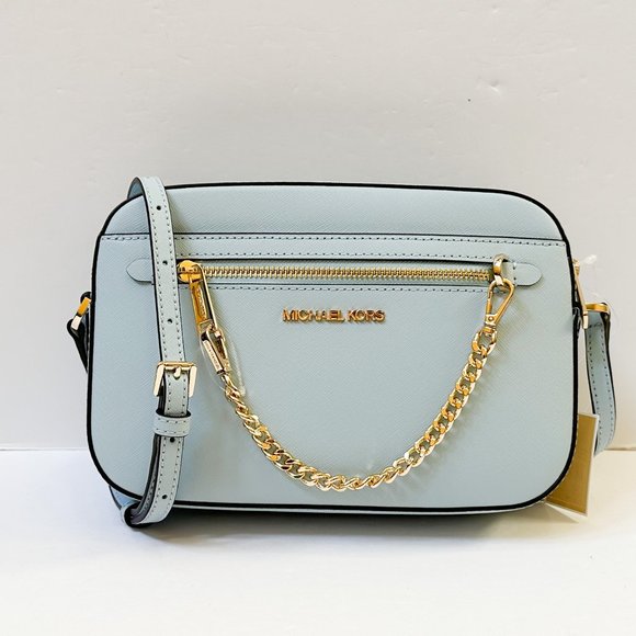 Michael Kors Handbags - Michael Kors Jet Set Item East West Chain Crossbody Shoulder Bag Vista Blue